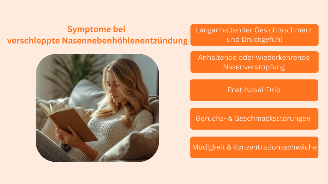 Symptome bei verschleppter Nasennebenhöhlenentzündung