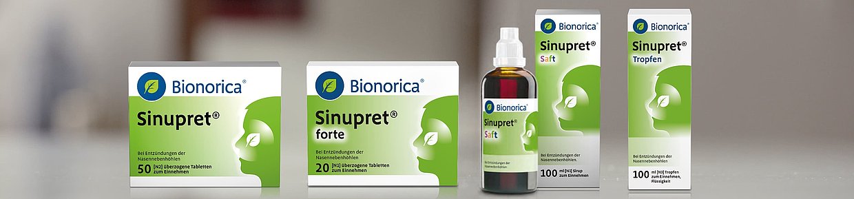 Darstellung der weiteren Sinupret® Produkte
